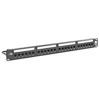 Hubbell HP5E24E CAT5e Universal Network Patch Panel, 24-Port