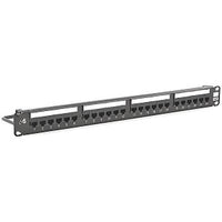 Hubbell HP624E Cat6 Patch Panel, 24 Port, Universal Eco