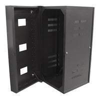 Hubbell HSQ3623 Rack Cabinet and Frame Wall Mount CabinetQUADCAB 3'H x 23"D, Black