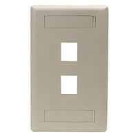 Hubbell IFP11TI Wallplate Flush Mount -Gang 1-Port Keystone Wallplate