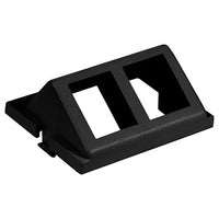 Hubbell IM2KA15BK Istation Module, Angled 2-Port Unloaded 1.5U, Black