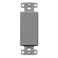 Hubbell NS620GY Decorator Frame Plate, Frame, Blank, N/A, Gray