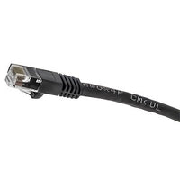Hubbell NSC6BK03 netSELECT 24/8 CAT6 Patch Cord, Slim, Snagless, PVC-CM, 3' Black