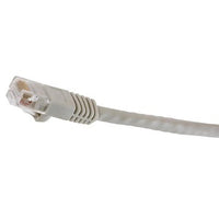 Hubbell NSC6W03 netSELECT 24/8 CAT6 Patch Cord, Slim, Snagless, PVC-CM, 3' White