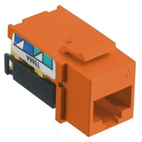 Hubbell NSJ6OR24 CAT6 netSELECT Modular Jack, 24-Pack, Orange