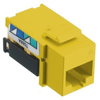 Hubbell NSJ6Y CAT6 netSELECT Modular Jack, Yellow