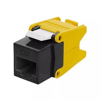 Hubbell NSJU6ABK CAT6 Keystone Jack 8POS UNI A/B, Black