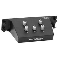 Hubbell NSOVM42G Net Select Module, 4-Way Coax, 2.3GHz, Plastic