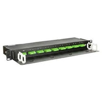 Hubbell OFPNLSCA1X16P3 Fiber Splittler 1x16 Panel Mount Adapter, SC/APC with Green Ports, 0.3 dB Loss