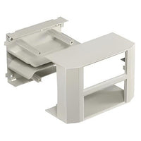 Hubbell PB3IND2G BaseTrak PB3 Series 2-Gang Inline Device Box, Office White