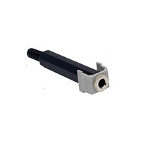 Hubbell SF14SJGY Stereo Jack Keystone Snap-Fit, 1/4", Gray