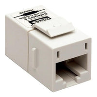 Hubbell SFC6W Keystone Jack, Cat6 Snap-Fit Inline Coupler Slim, White