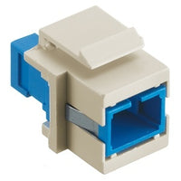 Hubbell SFFSCSBK Snap-Fit Fiber Adapter, SC Simplex, Flush, Black
