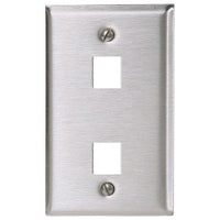 Hubbell SST1477 Wallplate 1-Gang Jacks