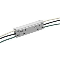 Hubbell PT20R2OWTR 20A Tamper Plugtrak, Duplex Wallplate, Off White