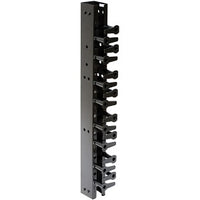 Hubbell VS86 Vertical Rack Channel, 8'H x 6"W, Black
