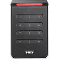 HID 40KTKS-T0-000000 Signo 40 Contactless Smart Card Keypad Reader, Multi-Technology, Mobile Ready, Wall Switch Mount, Terminal, Black with Silver Trim