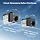 Vertical Cable 352-V2702/BK/25 CAT6 8x8 Keystone Jack, Bright Black, 25-Pack