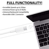 Tech 10 Inches (2Xpack) Usb Type-C Cable Samsung Galaxy S22 Plus 5G Also Fast Qu