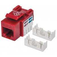 CAT6 Keystone Jack, Use with 22 to 26 AWG, Red