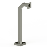 PEDESTAL PRO 42-3-12-N 42" Heavy Duty Nickel Finish Gooseneck Pedestal