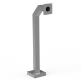 PEDESTAL PRO 42-3-12-SS 42" Heavy Duty Stainless Gooseneck Pedestal