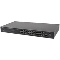 24-Port Gigabit Ethernet PoE+ Web-Managed Switch with 2 SFP Ports
