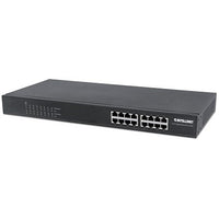 16-Port Gigabit PoE+ 220W Switch, 16xPoE Ports, IEEE 802.3at/af Power over Ethernet (PoE+/PoE), Endspan, Rackmount