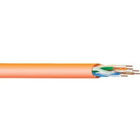 West Penn 4246EZBL1000 CAT6 Riser Cable, 23/4 Solid BC, Unshielded, UTP, CMR, 1000' (304.8m) Reel, Blue