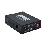 AMG Systems AMG210M-1GAT-1SM1A-P30 210M PoE Series Mini Ethernet Media Converter, 1-Port 10/100/1000BaseT(x) RJ45 with 30W PoE+, 1-Port 1000BaseFx Multimode, 1-Fiber, 1310nm, LC Connector, 1Km