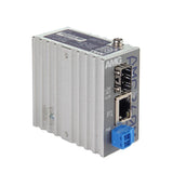 AMG Systems AMG260M-1F-1S Series Industrial Mini Media Converter, 1 x 10/100Base-T(x) RJ45 Port, 1 x 100/1000Base-FX SFP Port, 12-56VDC Power Input