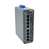 AMG Systems AMG350-8GAT-P200 Series Industrial 8-Port Unmanaged PoE Switch, 8 x 10/100/1000Base-T(x) RJ45 Ports, 48-56VDC Power Input