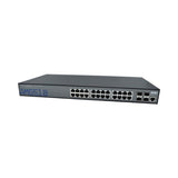 AMG Systems AMG510-24G-4XS Commercial 28-Port Managed Switch, 24x10/100/1000Base-T(x) RJ45 Ports, 4x100M/1/2.5/10G Base-FX SFP+ Ports, 1U, 19" Rack Mount