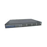 AMG Systems AMG510-24GAT-4XS-RP540 Commercial 28-Port Managed Switch, 24x10/100/1000Base-T(x) RJ45 Ports, 4x100M/1/2.5/10G Base-FX SFP+ Ports, 1U, 19" Rack Mount, Dual Redundant Power Supplies
