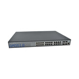 AMG Systems AMG510-8GBT-16GAT-4XS-P460 Commercial 28-Port Managed Switch, 8x10/100/1000Base-T(x) RJ45 Ports, 16x10/100/1000Base-T(x) RJ45 Ports, 4x100M/1/2.5/10G Base-FX SFP+ Ports, 1U, 19"