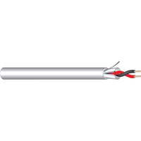 West Penn 290GY0500 Non Plenum Audio Cable, 500', 22 Gauge Solid Shielded, Gray