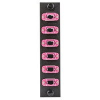 Hubbell FSPMTPVI6 Fiber Optic Patch Panel with 6 MTP Simplex Enhanced Visibility Ports
