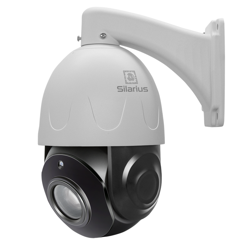 Silarius SIL-PTZ5MPX30AI 4.5" PTZ 5MP 5-150mm lens, High speed PTZ Dome, AI X30 Optical Zoom Outdoor Camera, built in Mic, ONVIF(NDAA Compliant)