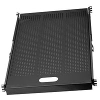 Hubbell CKTSD Telescopic Equipment Shelf, Cabinet Component, Black
