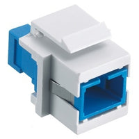 Hubbell SFFSCSBW Fiber Optic Cable Connector, Snap-Fit Flush SC Simplex, White