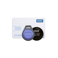 HID 5106RGGANA iCLASS Seos Prox 8K Card, iCLASS Seos with SIO, 125 kHz programmed with HID or Indala format, Front and B