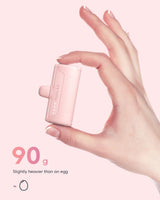 Charger Usb C With Built-In Usb-C Plug, 4500Mah Mini Power Bank Small Battery Pa
