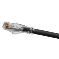 Hubbell HC6ABK30 CAT6A Slim Patch Cord, Ascent, 30', Black