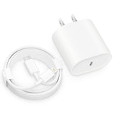 Charger I Phone, 20W Usb C Block With 6Ft Cable Ip 14/14 Pro/14 Plus/14 Pro Max/