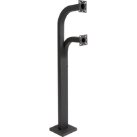 Pedestal Pro 58-9C-D 58" Dual Height Gooseneck Pedestal - Dual Channel