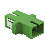 Hubbell FANSCSS12GN Screw Mount Fiber Adapter, SC Simplex, 12-Pack, Green