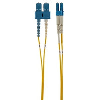 Hubbell DFHPCLCSCS1SM Fiber Optic, Patch Cord, Single Mode, Duplex, LC-SC, 1M, Yellow