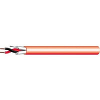 West Penn 60992BSRD1000 14/2 Stranded Shielded FPLP Fire Alarm Cable, 1000' (304.8m) Reel, Red