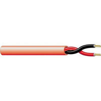 West Penn 60993BRD0500 1/14 Solid Unshielded Fire-Retardant Plenum Cable, 3.25', Red