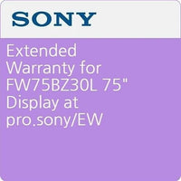 Sony Pro SPS75BZ30LEW5 Extended Warranty Service Plan for Sony FW-75BZ30L 75" BRAVIA Professional Display